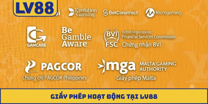 Giấy phép hoạt động tại LV88